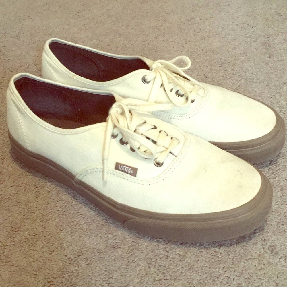 Like New Size 10 White Vans